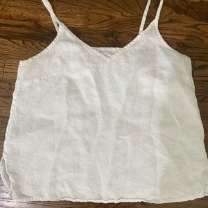 Not Perfect Linen Timeless white cami XL